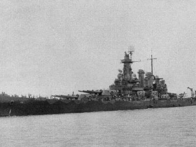 USS North Carolina port bow June 1942