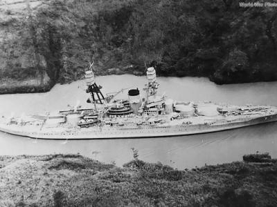 USS Oklahoma Panama Canal 1930s