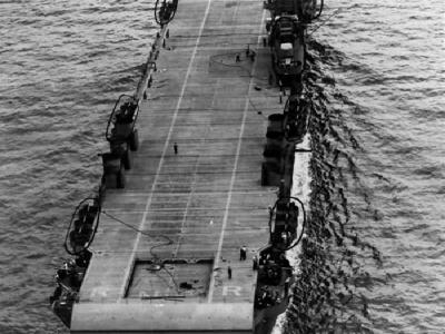 USS Ranger (CV-4) underway, Hampton Roads 18 August 1942