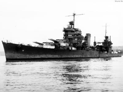 USS San Francisco at Pearl Harbor 4 December 1942