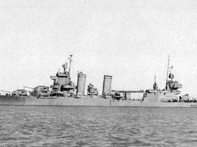 USS San Francisco broadside Mare Island February 1943