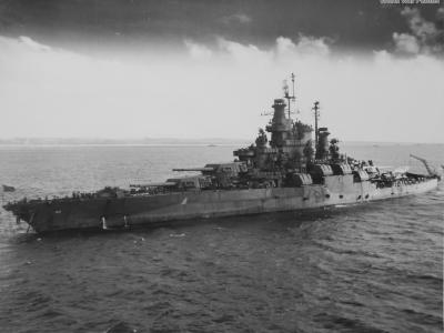 Battleship USS Tennessee 1945