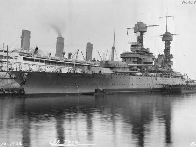 USS Tennessee New York in 1922