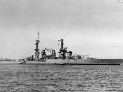 USS Tennessee BB-43 in Pearl Harbor
