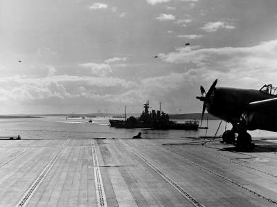 Battleship USS Washington at Scapa Flow – 1942