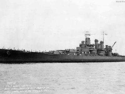 USS Washington port side Philadelphia 29 May 1941