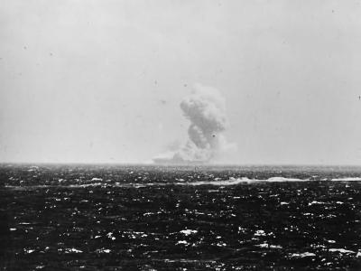 The Sinking of the aircraft carrier USS Wasp CV-7