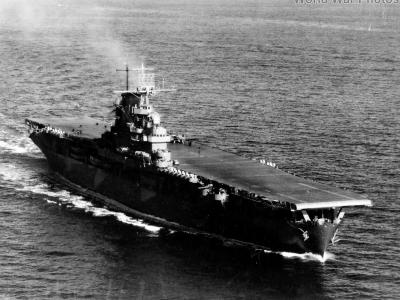 USS Wasp CV-7 underway 1942