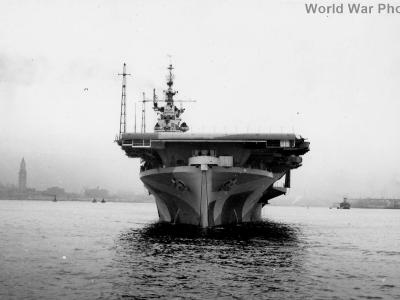USS Wasp CV-18 at Boston March 15, 1944