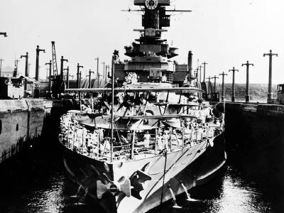 USS West Virginia – Panama Canal 7 March 1927