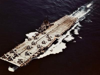 Essex-class aircraft carrier USS Yorktown (CV-10) 1943
