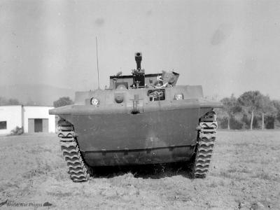 British LVT Fantail Amtrac Perugia Italy