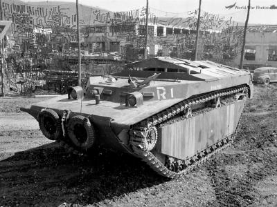 British LVT Fantail Command Amtrac Perugia Italy