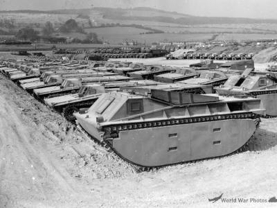LVT-1 Storage Park Tidworth England Prior to D-Day