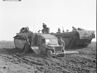 LVT-4 of 4th Royal Tank Regiment crossing of the Rhine 24 March 1945