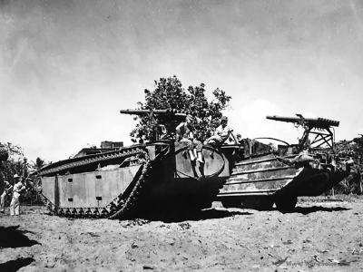 LVT DUKW rockets Guadalcanal