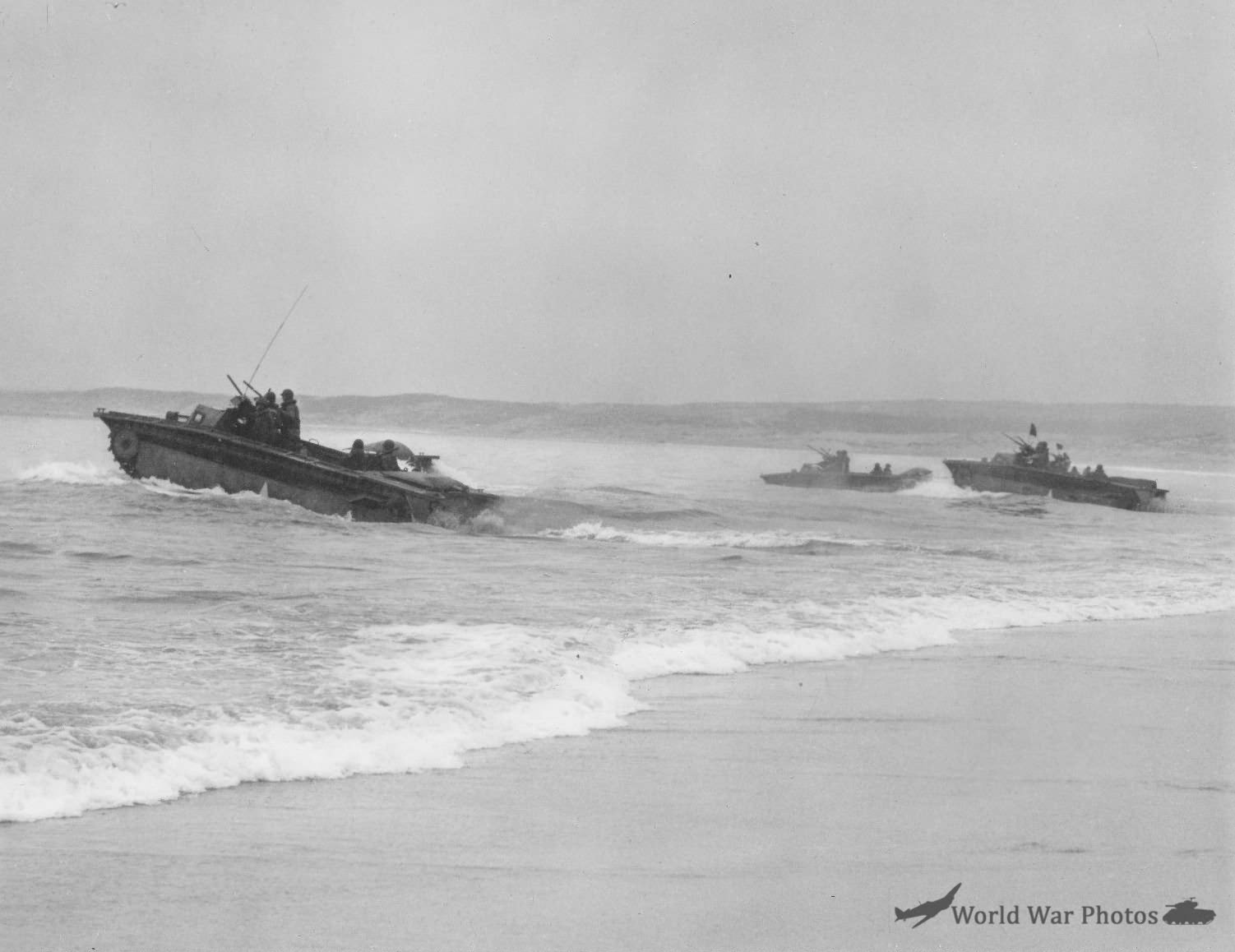LVT head out to sea