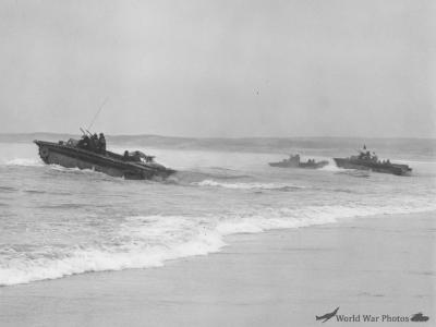 LVT head out to sea