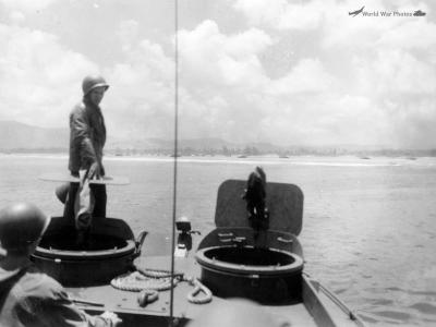 LVT heads in for the beach June 1944
