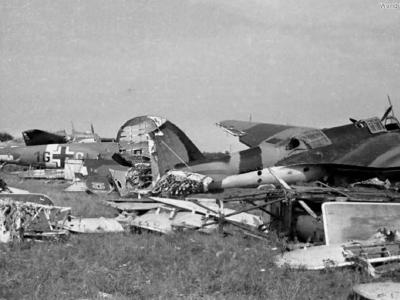 Wrecks of Ar-2 and He 111