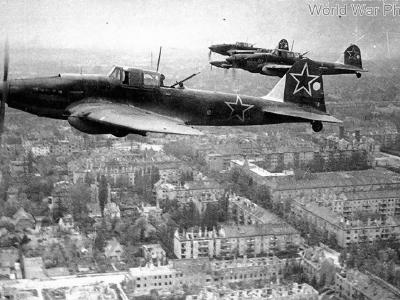 Il-2 of the 567 ShAP, 16th Army over Berlin, 1945