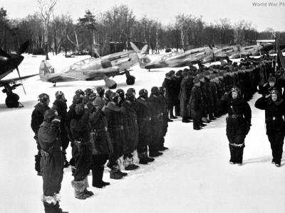 MiG-3 fighters of 120 IAP Winter 1942