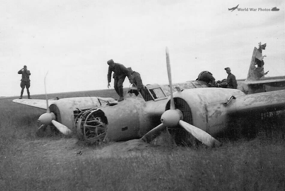 Crashed Tupolev SB 