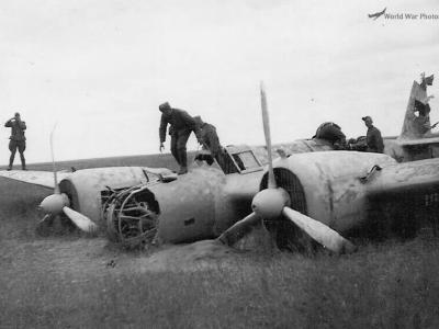 Crashed Tupolev SB 