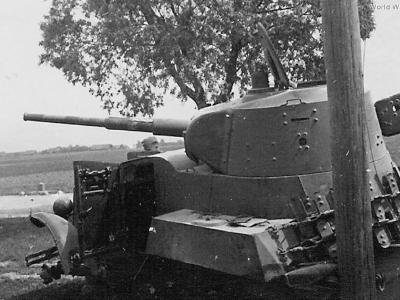 BA-10 on side of road