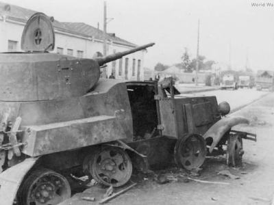 Burned out BA-10M 3