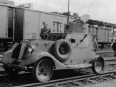 BA-20 with flanged metal rail-type wheels