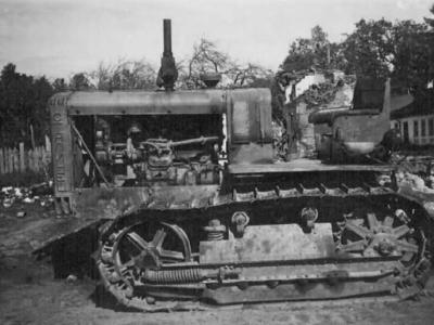 Abandoned Russian ChTZ S-65 Tractor