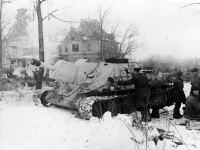 Su-122 Volkhov Front, winter 1942/43