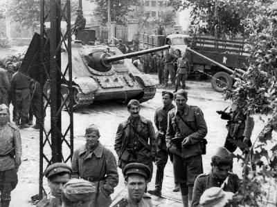 SU-85 of the 36th Independent Guard Tank Brigade
