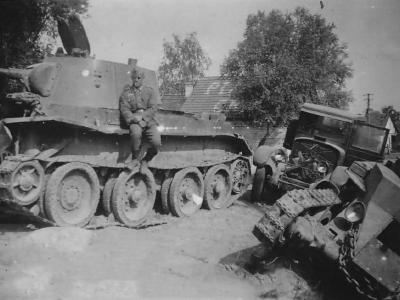 BT-7 tank Witebsk 1941