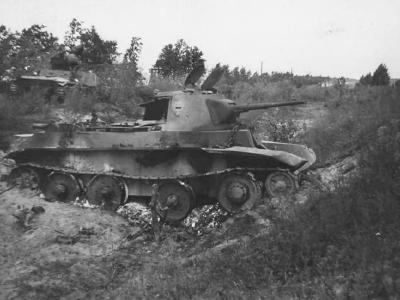burned out tank BT-7