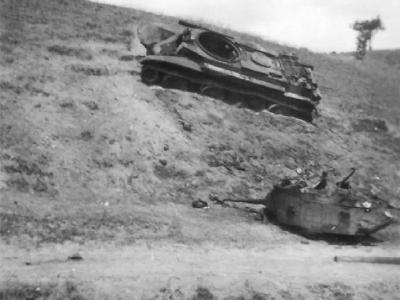 destroyed tank BT-7