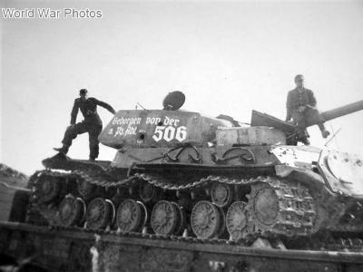 IS-2 captured and recovered by Schwere Panzer-Abteilung 506 May 1944