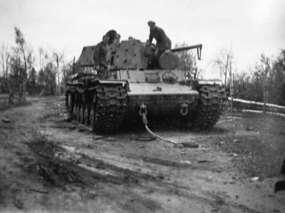 KV-1E model 1941 with extra armor