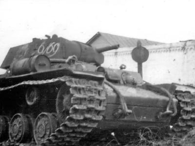 KV-1 tank with marking 6/69