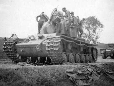 KV-1 tank captured by German forces during Operation Barbarossa