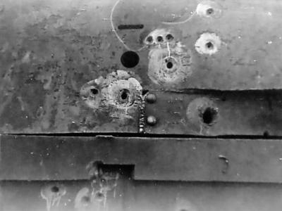 KV1 damaged turret