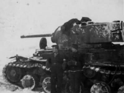 KV-1 tank in winter