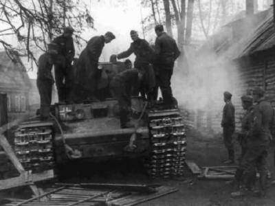 German tank KV-1 front view
