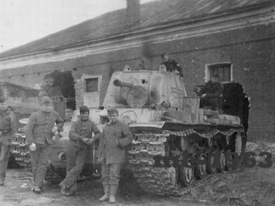 German KV-1 winter camo