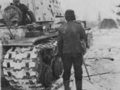 Tank KV-1 in winter