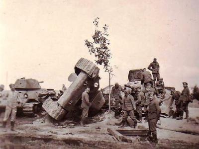 Captured T-34 tanks 1941