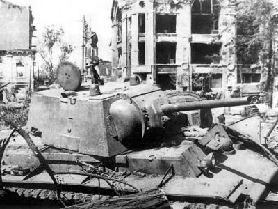 heavy tank KV-1 model 1941 destroyed