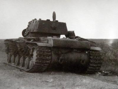 knocked out tank KV-1 (КВ-1) model 1941