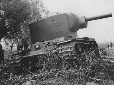 abandoned KV-2 heavy assault tank 2